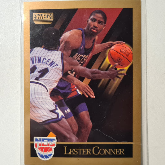 Lester Conner 1990 Skybox #178 NBA Basketball New Jersey Nets very good Sleeved