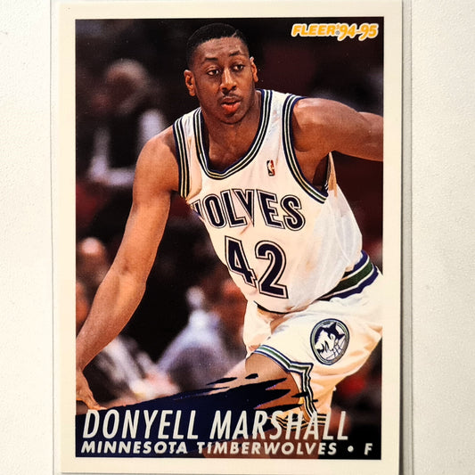 Donyell Marshall 1995 Fleer 94-95 Rookie RC #325 NBA Basketball Minnesota Timberwolves excellent sleeved