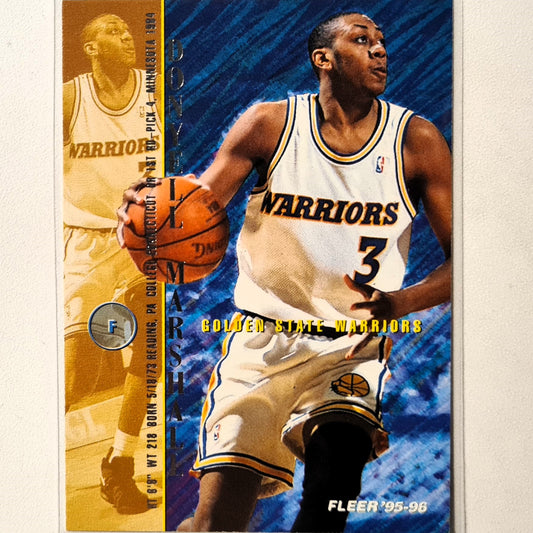 Donyell Marshall 1995 Fleer 95-96 #53 NBA Basketball Golden State Warriors excellent sleeved