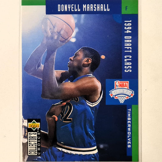 Donyell Marshall 1994 Upper-Deck Draft Class Rookie RC #410 NBA Basketball Minnesota Timberwolves excellent sleeved