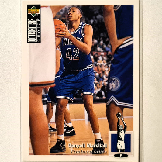 Donyell Marshall 1994 Upper-Deck Rookie RC #313 NBA Basketball Minnesota Timberwolves  excellent sleeved