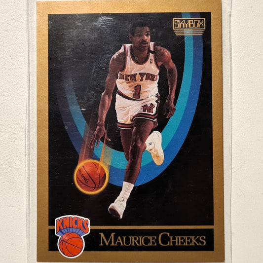 Maurice Cheeks 1990 Skybox #186 NBA Basketball New York Knicks very good Sleeved