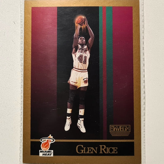 Glen Rice 1990 Skybox #150 NBA Basketball Miami Heat very good Sleeved