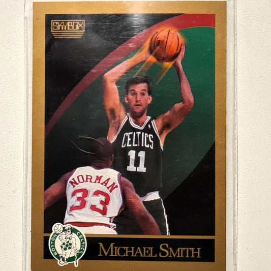 Michael Smith 1990 Skybox #123 NBA Basketball Boston Celtics very good Sleeved