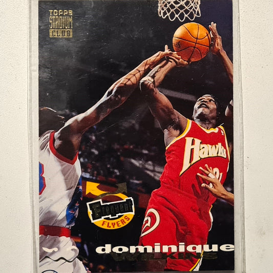 Dominque Wilkins Topps Stadium Club Frequent Flyers #182 NBA Basketball Atlanta Hawks very good sleeved