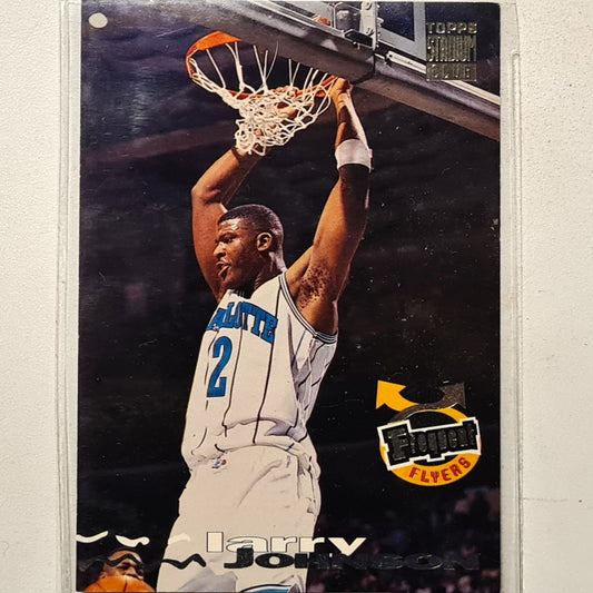 Larry Johnson 1994 Topps Stadium Club Frequent Flyers #185 NBA Basketball Charlotte Hornets very good sleeved