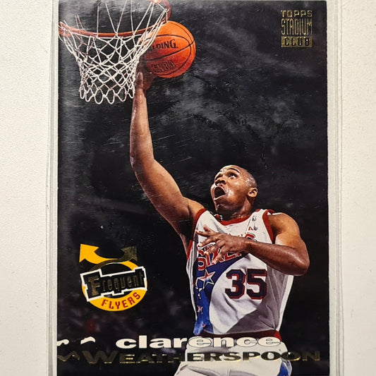 Clarence Weatherspoon 1994 Topps Stadium Club Frequent Flyers #187 NBA Basketball Philadelphia 76ers very good sleeved