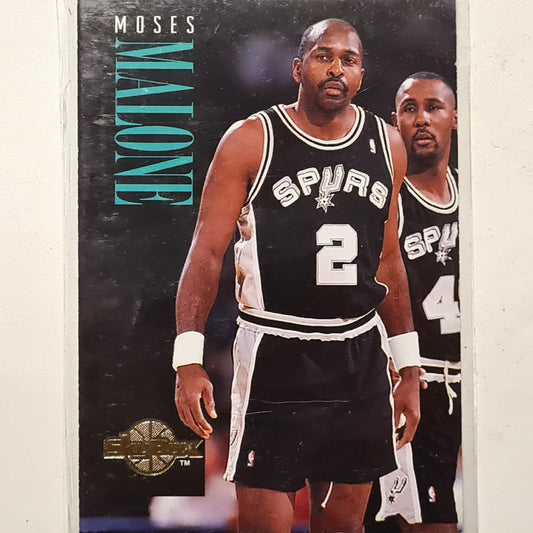 Moses Malone 1995 Skybox  #283 NBA Basketball Philadelphia 76ers very good sleeved