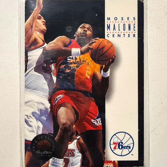 Moses Malone 1994 Skybox 93-94 #265 NBA Basketball Philadelphia 76ers fair sleeved
