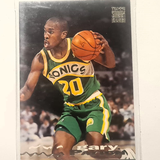 Gary Payton 1994 Topps Stadium Club 93-94 #196 NBA Basketball Seattle Super Sonics very good Sleeved