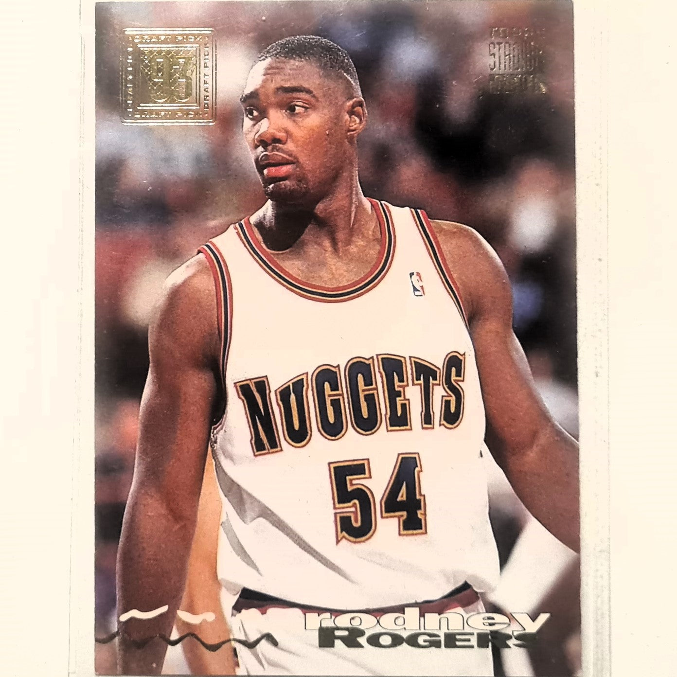 Rodney Rogers 1994 Topps Stadium Club 93-94 Draft pick Rookie RC #194 NBA Basketball Denver Nuggets very good Sleeved