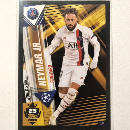 Neymar Jr 2019-20 Topps  Match Attax World Star S23 Soccer Football Paris Saint Germain Fair/good Sleeved