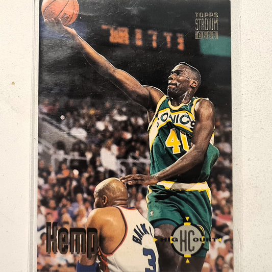 Shawn Kemp 1993 Topps Stadium Club High Court #173 NBA Basketball Seattle Super Sonics Very good sleeved