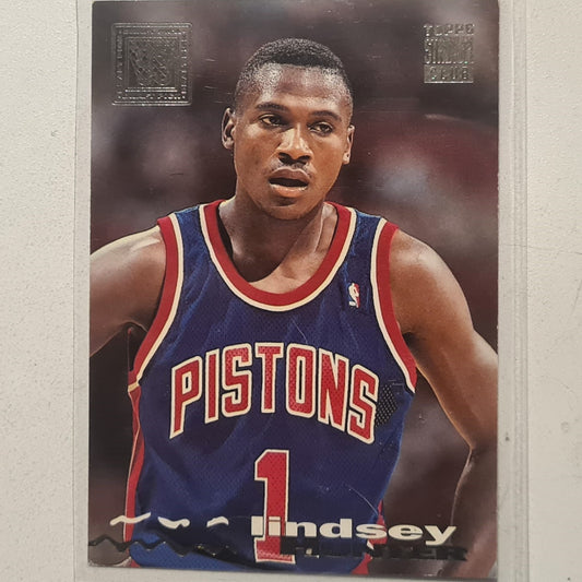 Lindsey Hunter 1994 Topps Stadium Club 93 Draft pick Rookie RC #309 NBA Basketball Detroit pistons very good Sleeved