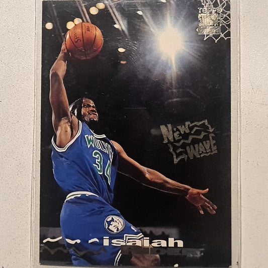 Isaiah Rider 1994 Topps Stadium Club 93-94 New Wave rookie RC #270 NBA Basketball Minnesota Timberwolves very good Sleeved