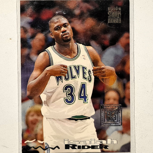 Isaiah Rider 1994 Topps Stadium Club 93-94 93 Draft pick rookie RC #234 NBA Basketball Minnesota Timberwolves very good Sleeved