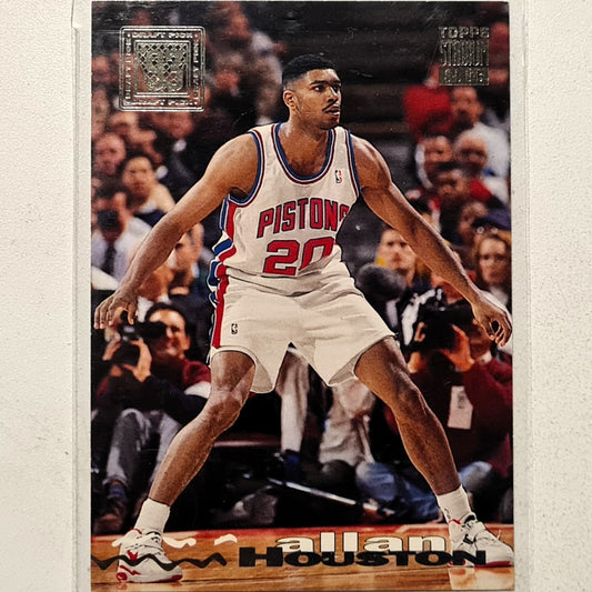 Allan Houston 1994 Topps Stadium Club 93-94 93 Draft pick rookie RC #247 NBA Basketball Detroit Pistons very good Sleeved