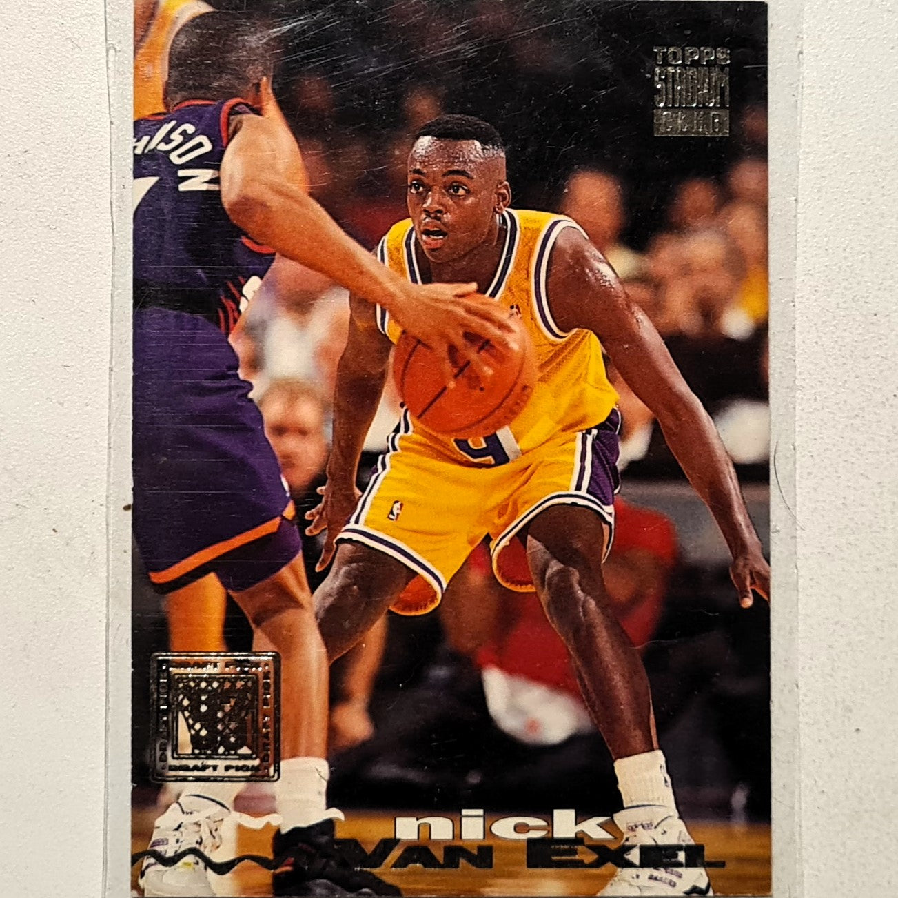 Nick Van Exel 1994 Topps Stadium Club 93-94 93 Draft pick rookie RC #281 NBA Basketball LA Lakers very good Sleeved