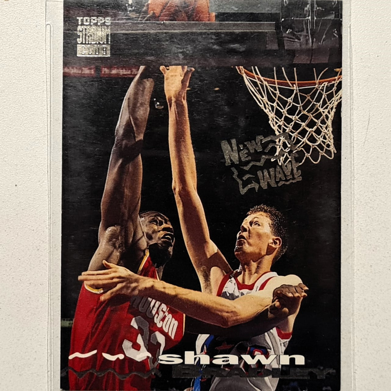 Shawn Bradley 1994 Topps Stadium Club 93-94 93 New Wave rookie RC #267 NBA Basketball Philadelphia 76ers very good Sleeved