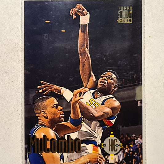 Dikembe Mutombo 1993 Topps Stadium club High Court #63 NBA basketball Denver Nuggets very good