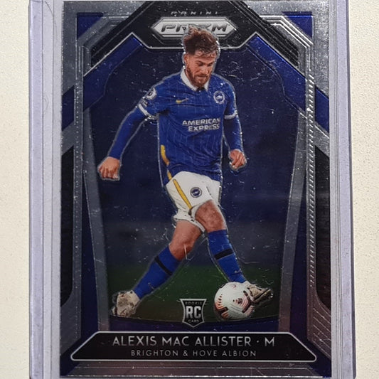 Alexis Mac Allister 2020-21 Panini Prizm Premier League Rookie RC #178 Soccer Football Brighton Excellent top loaded