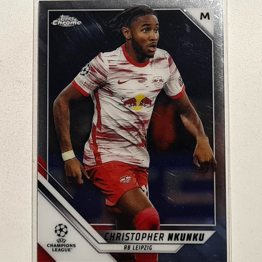 Christopher Nkunku 2022 Topps chrome Champions League #45 Soccer Football RB Leipzig Excellent sleeved