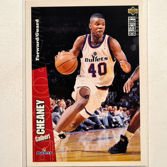 Calbert Cheaney 1996 Upper-Deck #162 NBA Basketball Washington Bullets excellent Sleeved