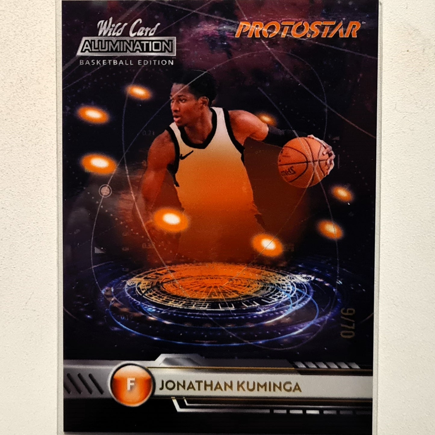 Jonathan Kuminga 2022 wild card Alumination Protostar 9/70 Rookie PS-23 NBA Basketball excellent/mint Sleeved