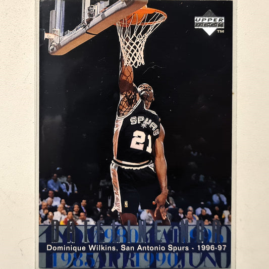 Dominique Wilkins 1997 Upper-Deck Dateline #330 NBA Basketball Atlanta Hawks San Antonio Very good Sleeved