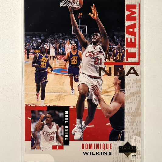 Dominique Wilkins 1994 Upper-Deck all team #22 NBA Basketball Los Angeles Clippers very good/excellent Sleeved