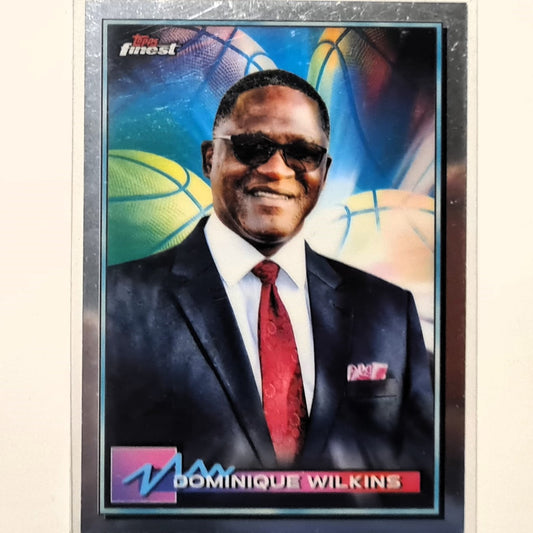 Dominique Wilkins 2021 Topps Finest #21 NBA Basketball Atlanta Hawks excellent Sleeved