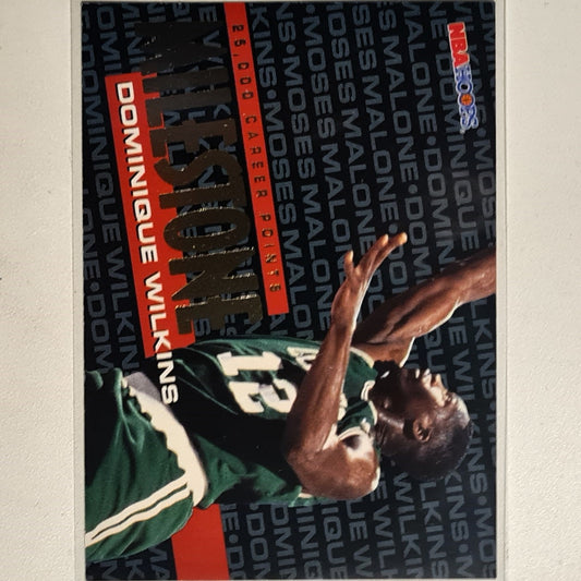 Dominique Wilkins 1995 Skybox NBA Hoops Milestone insert #217 NBA Basketball Boston Celtics excellent Sleeved