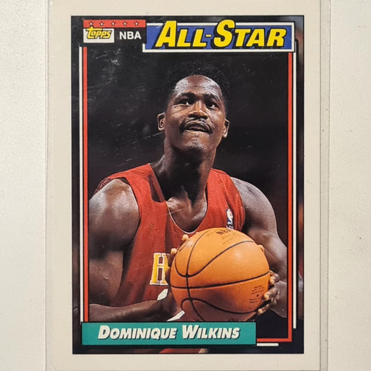 Dominique Wilkins 1992 Topps All-Star #125 NBA Basketball Atlanta Hawks excellent Sleeved