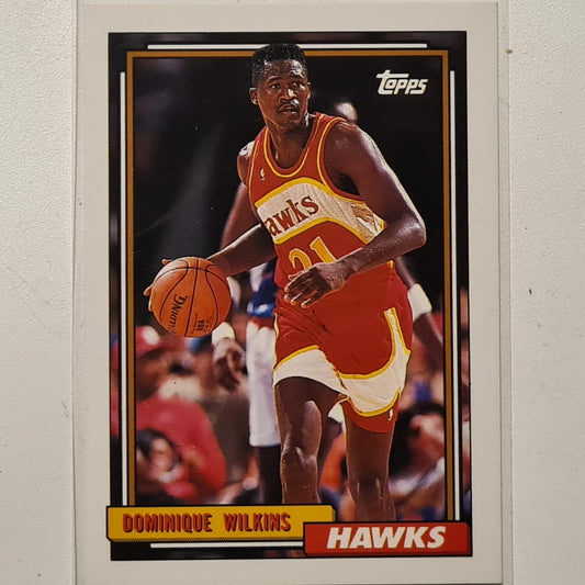 Dominique Wilkins 1992 Topps #35 NBA Basketball Atlanta Hawks excellent Sleeved