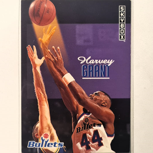 Harvey Grant 1992 Skybox #250 NBA Basketball Washington Bullets good Sleeved