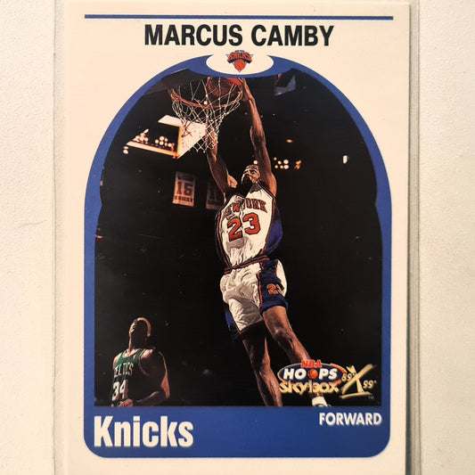 Marcus Camby 2000 Skybox NBA Hoops 89-99 retro design #171 NBA Basketball New York Knicks Excellent Sleeved
