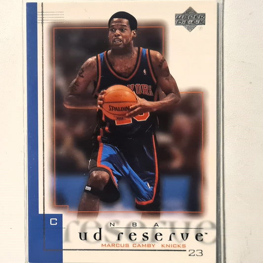 Marcus Camby 2001 Upper-Deck ud reserve #56 NBA Basketball New York Knicks excellent Sleeved