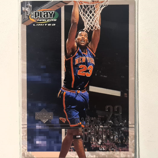 Marcus Camby 2002 Upper-Deck UD Play Makers limited #54 NBA Basketball New York Knicks excellent Sleeved