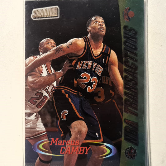 Marcus Camby 1999 Topps Stadium Club NBA Transactions #238 NBA Basketball New York Knicks excellent Sleeved