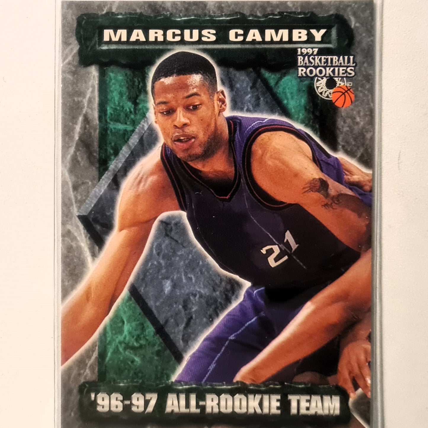 Marcus Camby 1997 Basketball Rookies #74 NBA Basketball Toronto Raptors excellent Sleeved