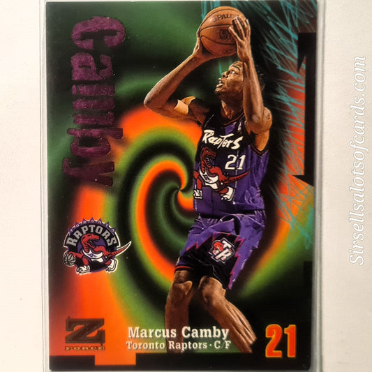 Marcus Camby 1997 Skybox Z-Force #107 NBA Basketball Toronto Raptors very good Sleeved