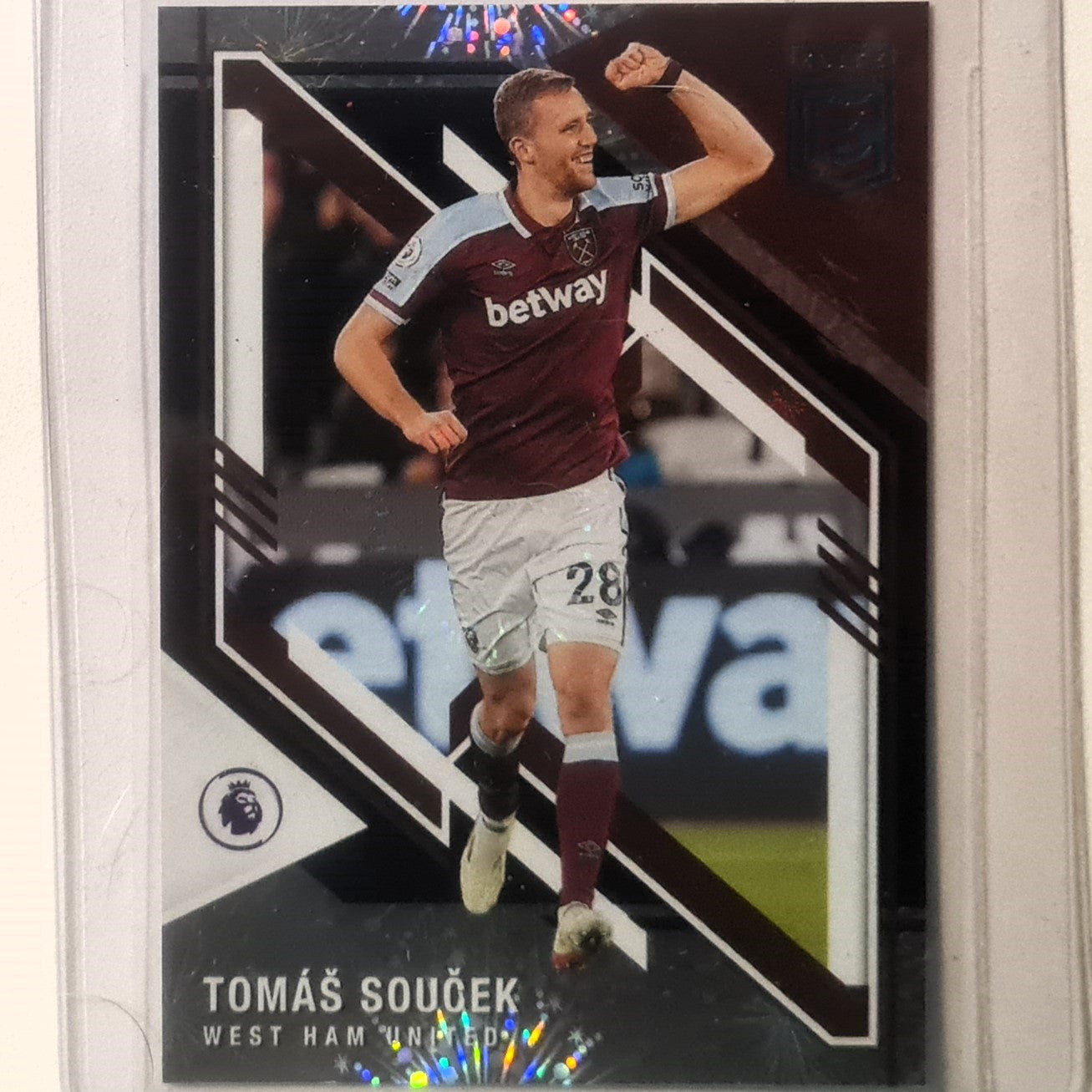 Tomas Soucek 2021-22 Panini Donruss Elite Premier League fireworks 1 of 1  #165 Soccer Football very good Sleeved