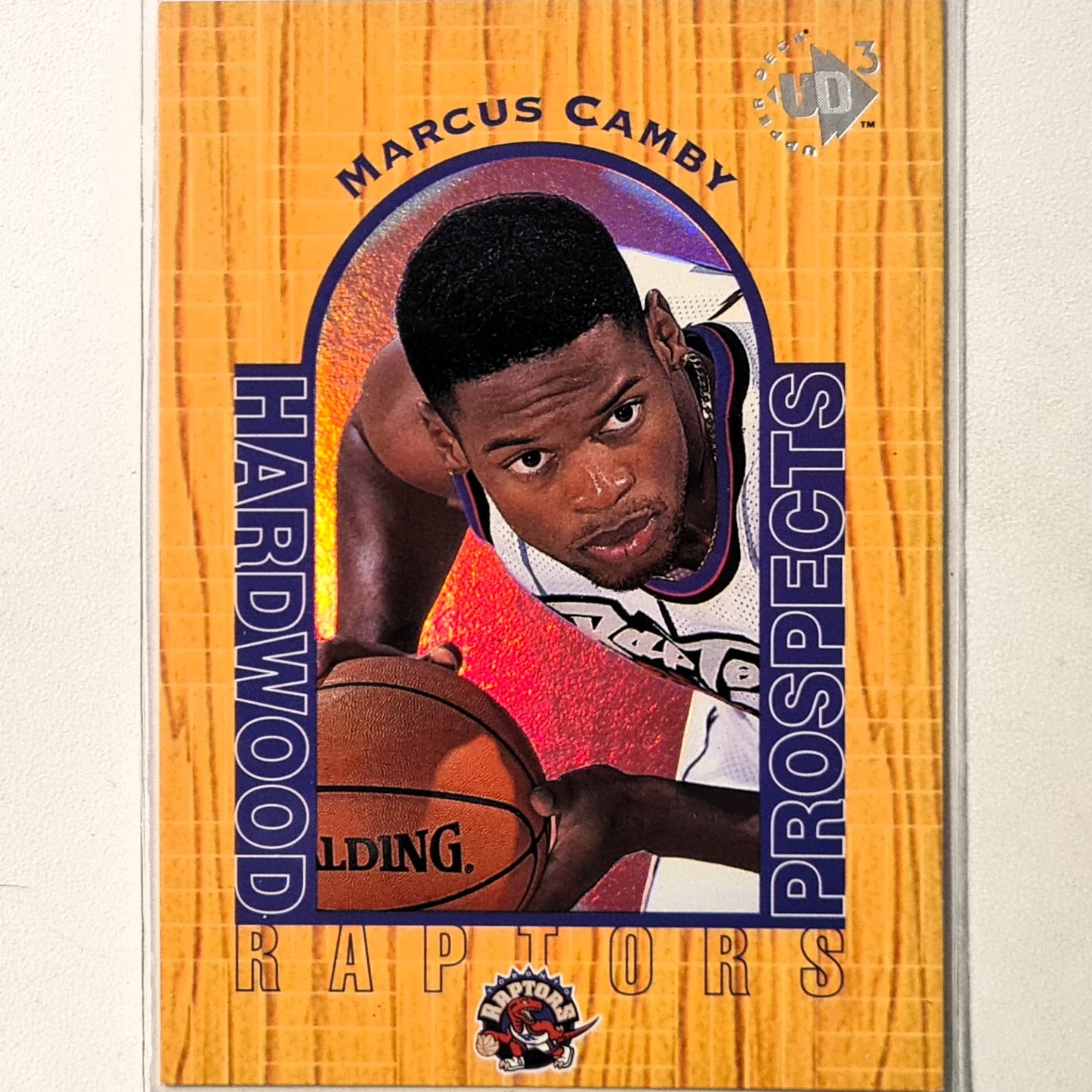 Marcus Camby 1997 Upper-Deck UD3 Hardwood Prospects Rookie RC #11 NBA Basketball Toronto Raptors excellent Sleeved