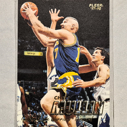 Chris Mullin 1997 Fleer 97-98 #181 NBA Basketball Golden State Warriors Excellent sleeved