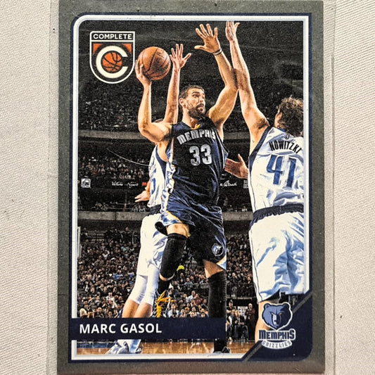 Marc Gasol 2015-16 Panini Complete silver edge variant #132 NBA Basketball Memphis Grizzlies Excellent