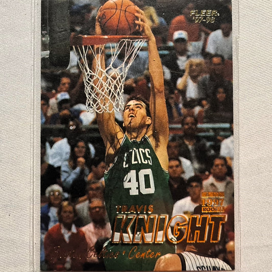 Travis Knight 1997 Fleer 97-98 All Rookie #221 NBA Basketball Boston Celtics Excellent sleeved