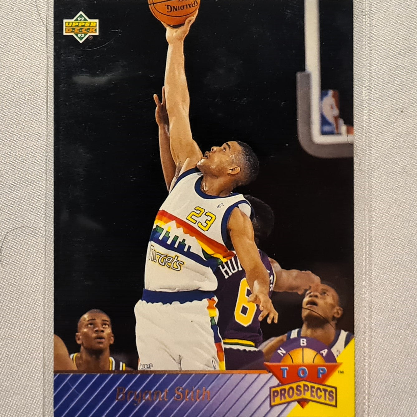 Bryant Stith 1993 Upper deck top prospects rookie RC card #461 NBA Basketball Excellent sleeved