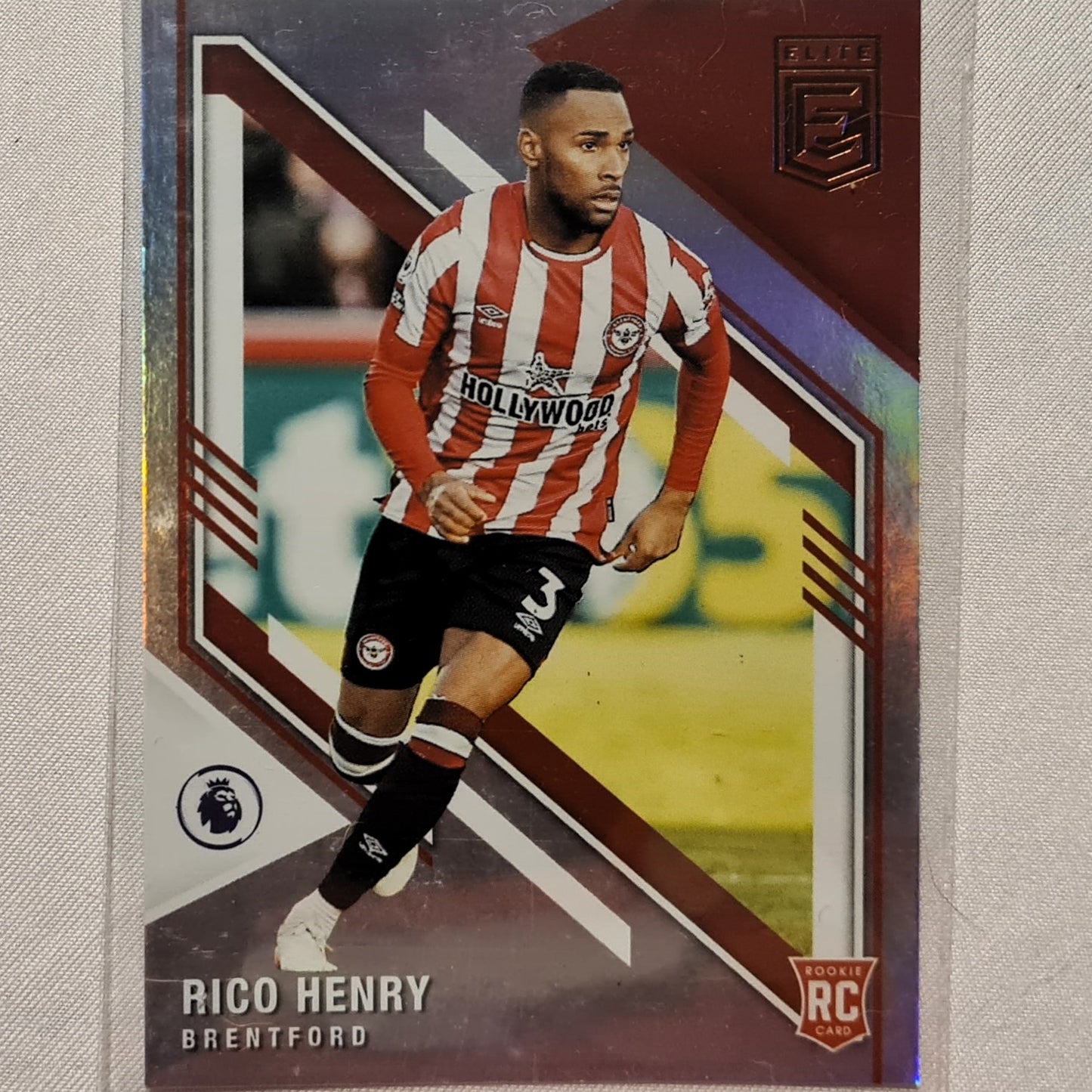 Rico Henry 2021-22 Panini Donruss Elite Premier League Rookie RC #24 Soccer Football Brentford excellent/mint Sleeved