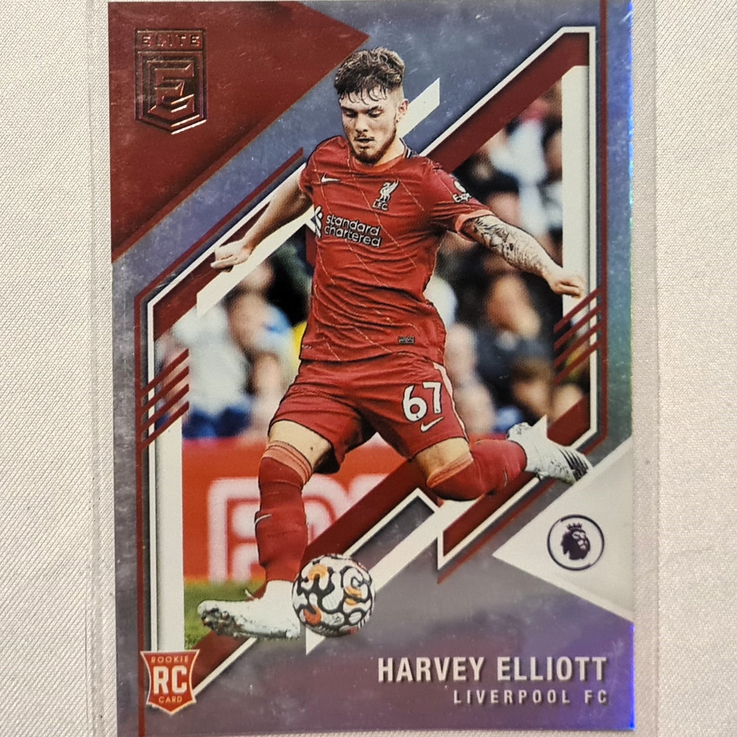 Harvey Elliott 2021-22 Panini Donruss Elite Premier League Rookie RC #188 Soccer Football Liverpool excellent/mint Sleeved