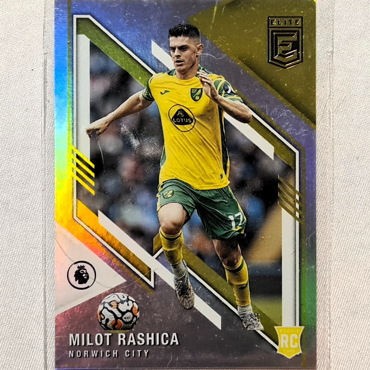 Milot Rashica 2021-22 Panini Donruss Elite Premier League Rookie RC #127 Soccer Football Norwich excellent/mint Sleeved